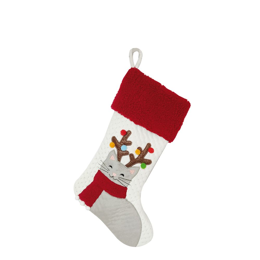 croci-chaussette-de-no-l-pour-chat-44x28-cm-tissu-broderie image 1