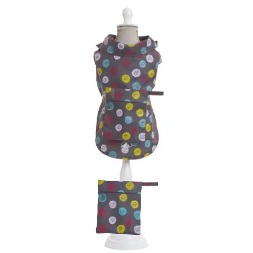 croci-gray-dots-imperm-able-chien-30-cm-gris-pois image 1