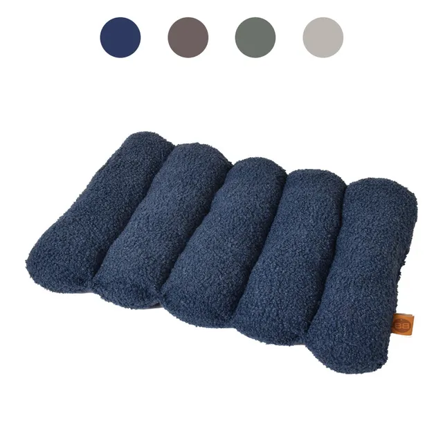 croci-bobby-boucle-coussin-chat-bleu-50x35-cm-lavable image 1
