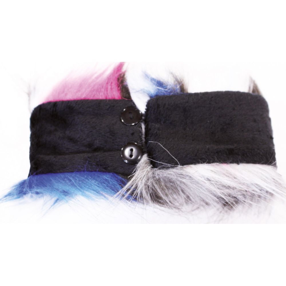 croci-bowie-collier-chien-fraise-peluche-30-cm-velours image 2