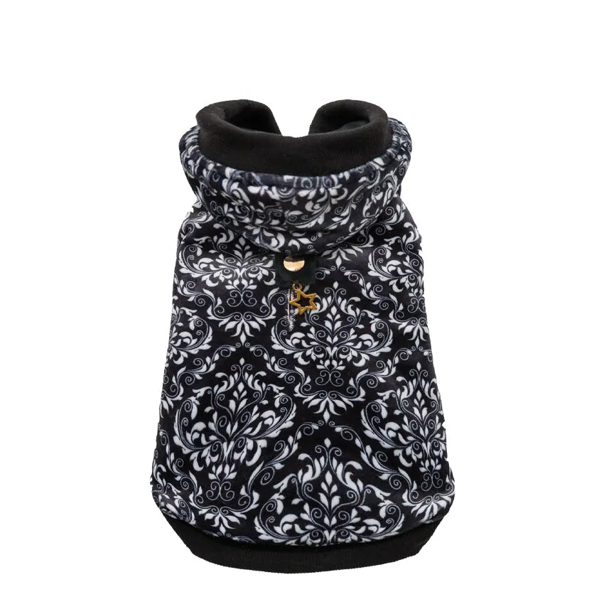 croci-damask-sweat-chien-capuche-bijou-damass image 1
