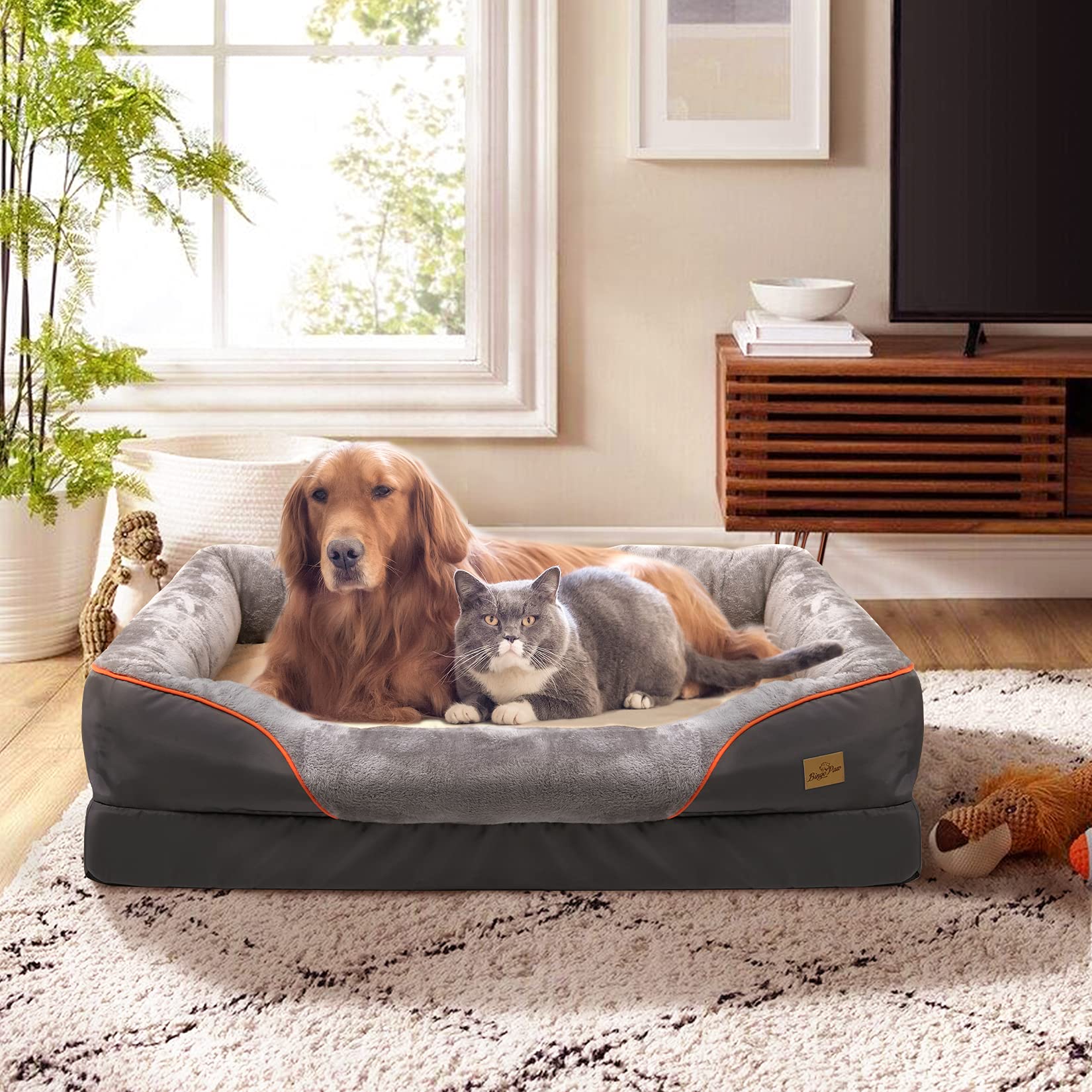 bingopaw-dog-bed-panier-chien-xxxl-135x100cm-m-moire-forme image 8