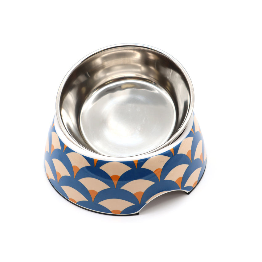 croci-bobby-geisha-gamelle-inox-chien-chat-bleue-450-ml image 4