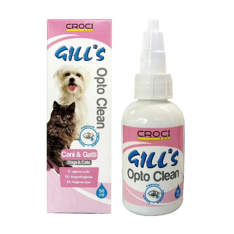 croci-gill-s-opto-clean-nettoyant-yeux-chien-chat-50-ml image 1