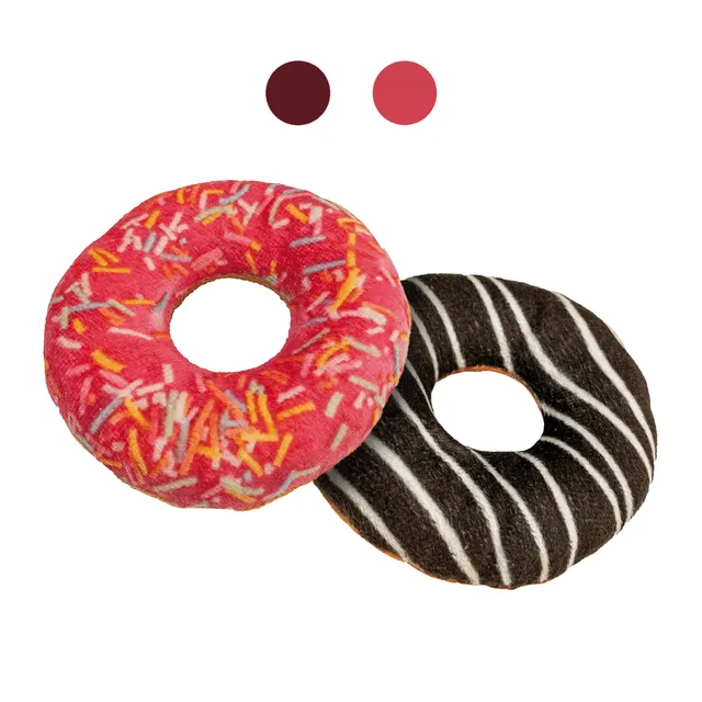 bakery-street-jouet-chat-donut-herbe-chat-rouge image 1