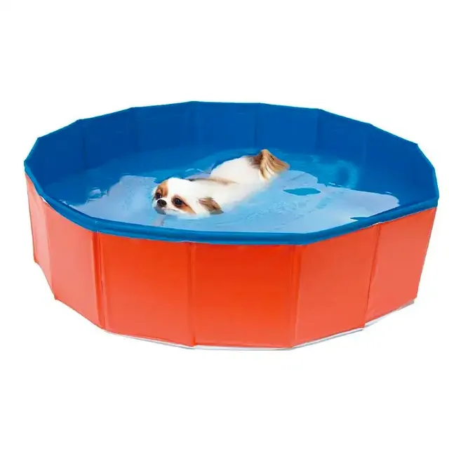 croci-piscine-pour-chien-120x30cm-rigide-orange-rafra-chissante image 1