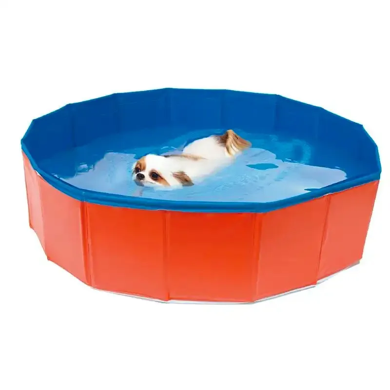 croci-piscine-pour-chien-120x30cm-rigide-orange-rafra-chissante image 1