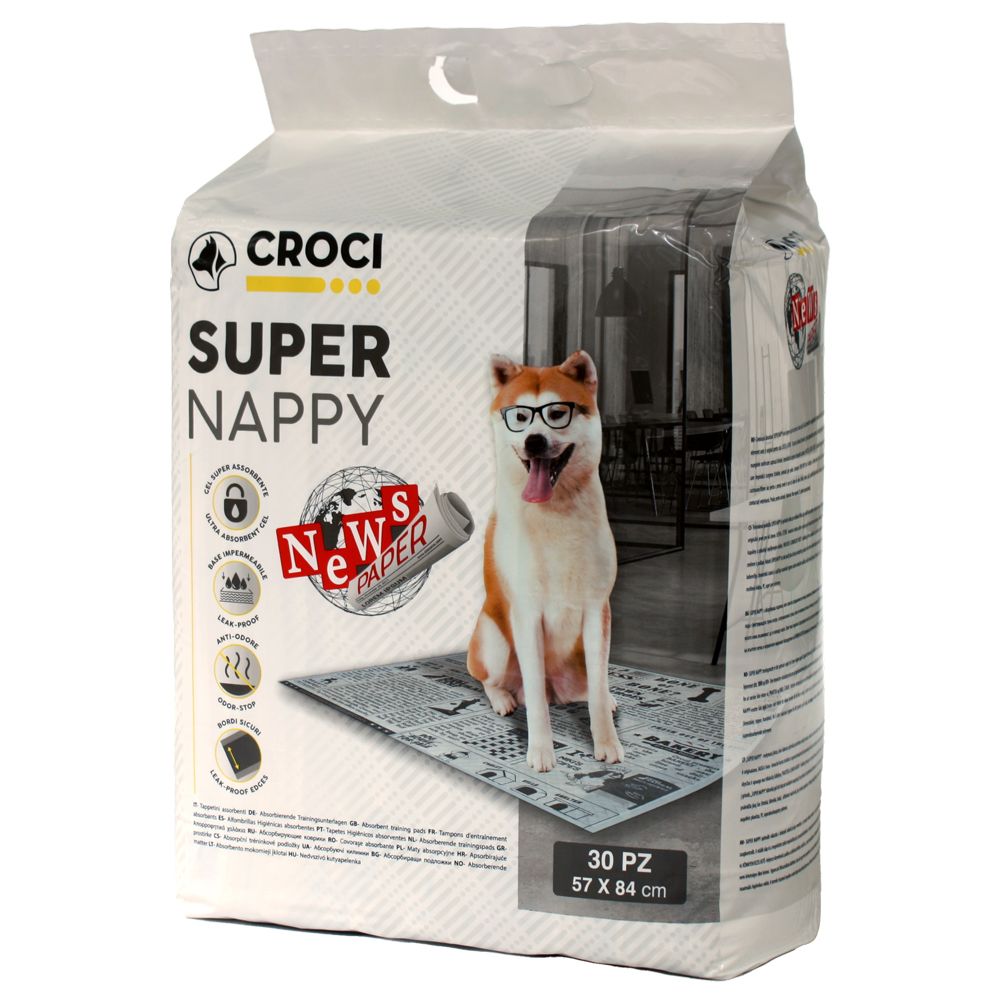croci-super-nappy-tapis-chien-journal-57x54-cm-30-pi-ces image 8