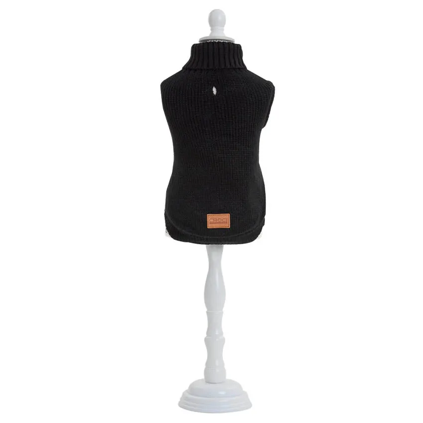 croci-stockholm-pull-pour-chien-noir-chaud-hiver image 1