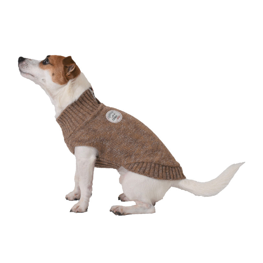 croci-today-pull-tricot-chien-col-haut-beige-m-36-cm image 6