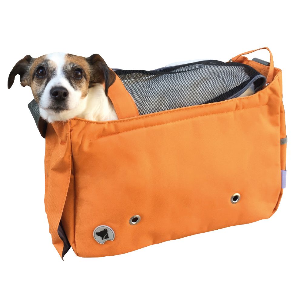 croci-megan-sac-transport-chien-chat-nylon-bordeaux image 4