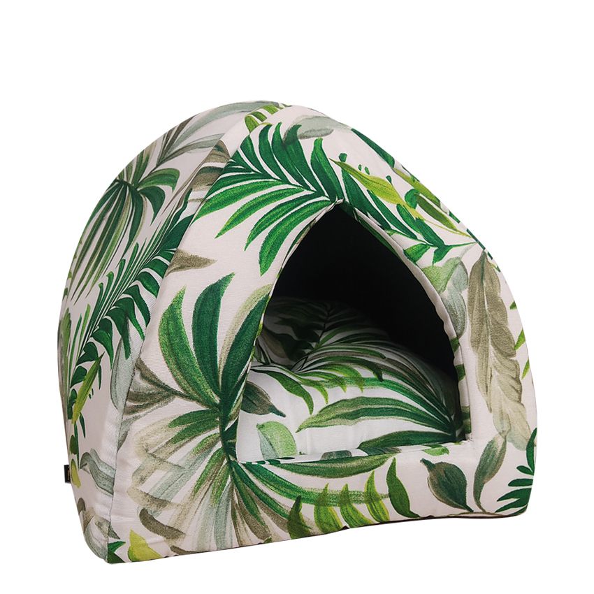 croci-pyramid-maison-chat-niche-coussin-43x43-cm image 2