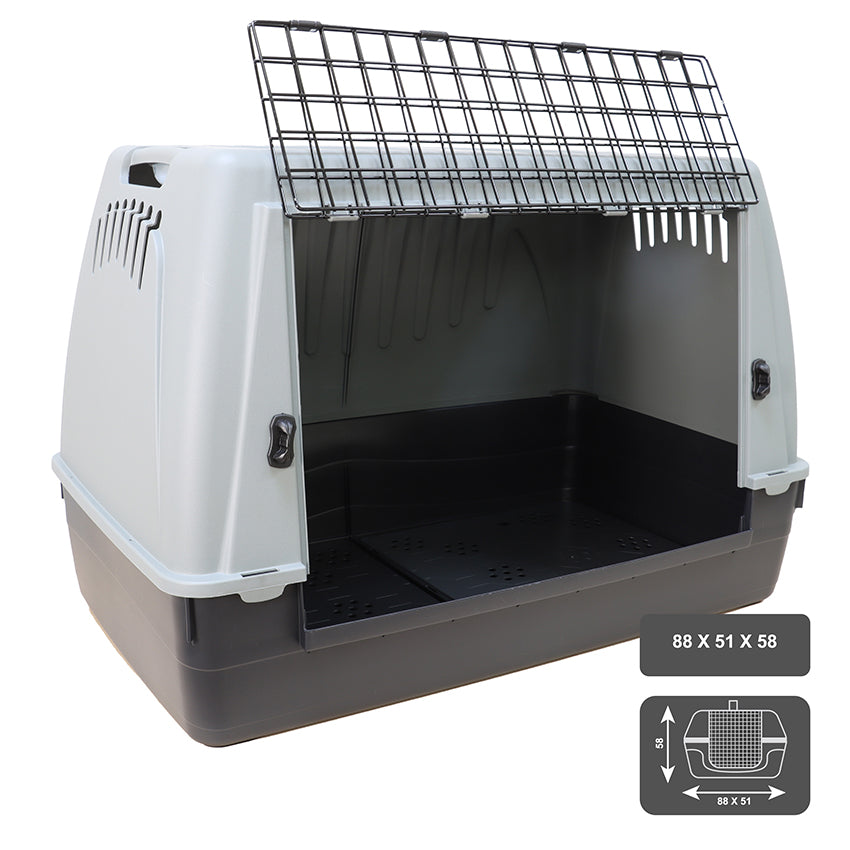croci-car-box-caisse-transport-chien-rigide-88x51x58-cm image 2