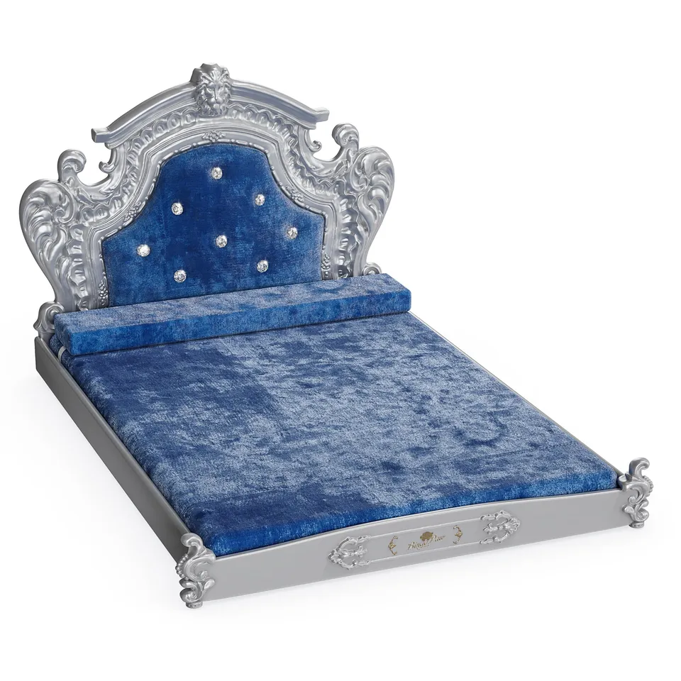 bingopaw-pet-sofa-canap-chien-baroque-bleu-l-95-5-cm image 1