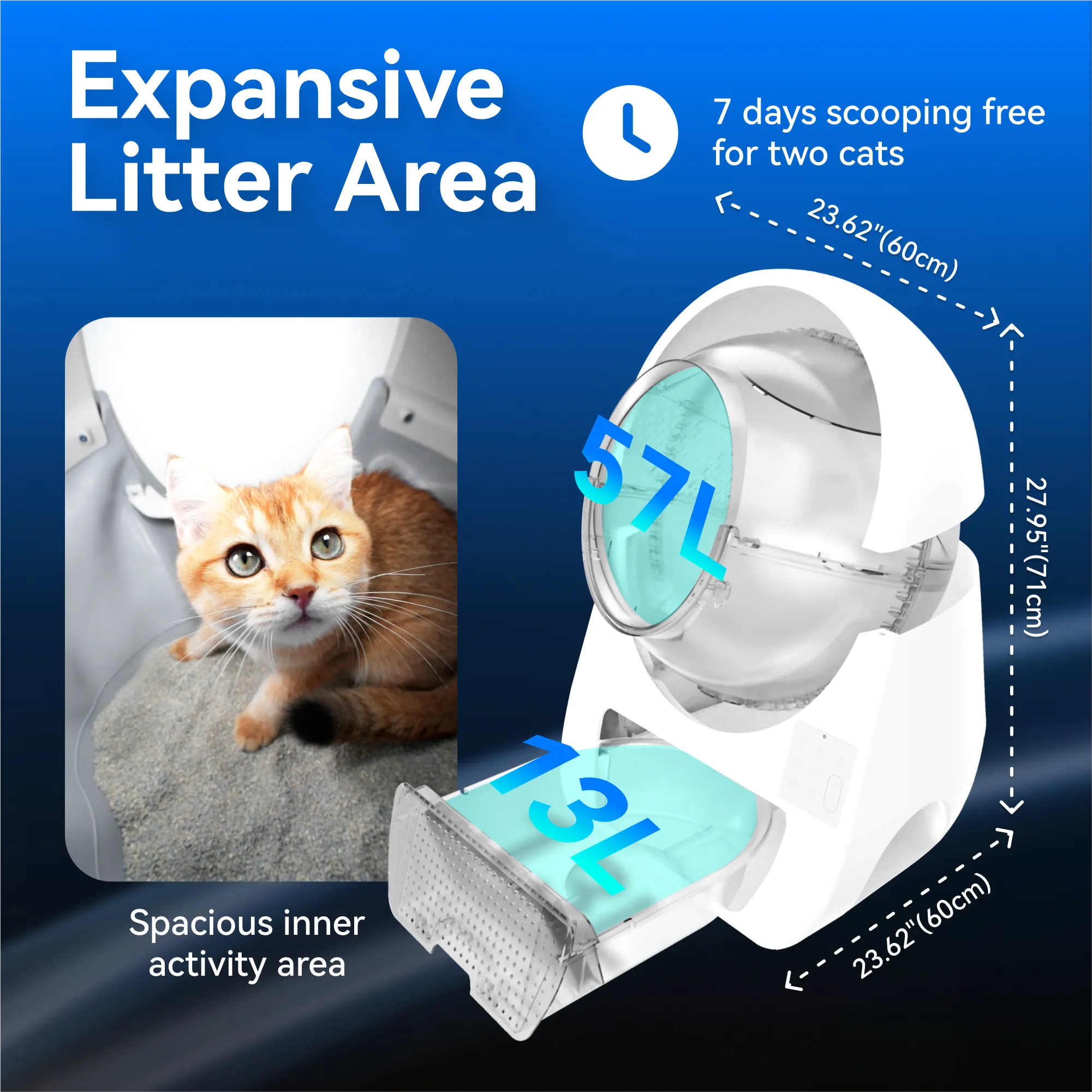 catlink-scooper-pro-ultra-liti-re-autonettoyante-cam-ra-double image 2