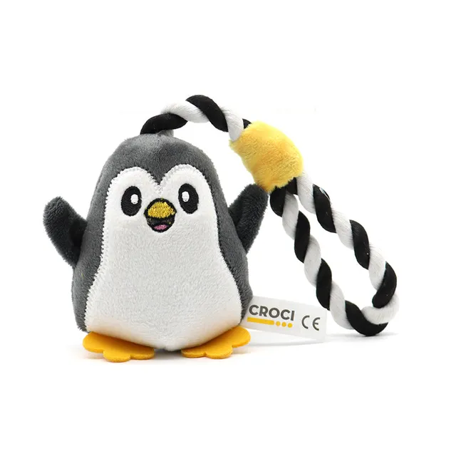 croci-baby-tails-jouet-chien-peluche-pingouin-couineur image 1