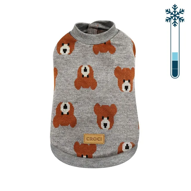croci-bruno-pull-pour-chien-35-cm-chaud-motif-ours image 1