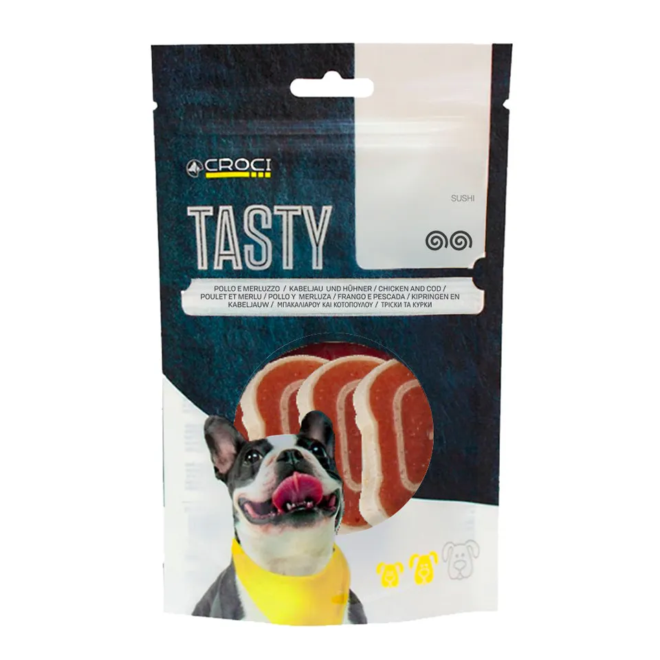 croci-tasty-sushi-cabillaud-poulet-friandise-chien-80g image 1