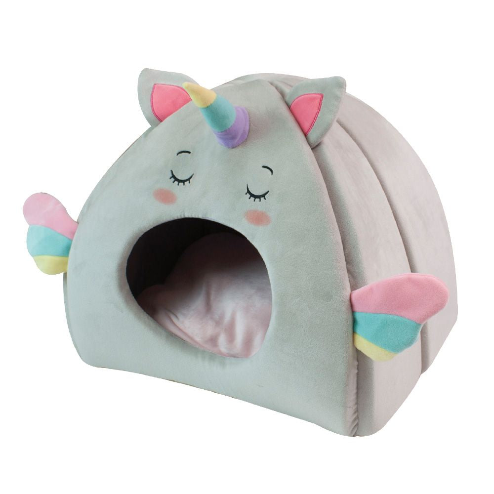 croci-fluffy-unicorn-house-lit-peluche-chat-licorne image 1