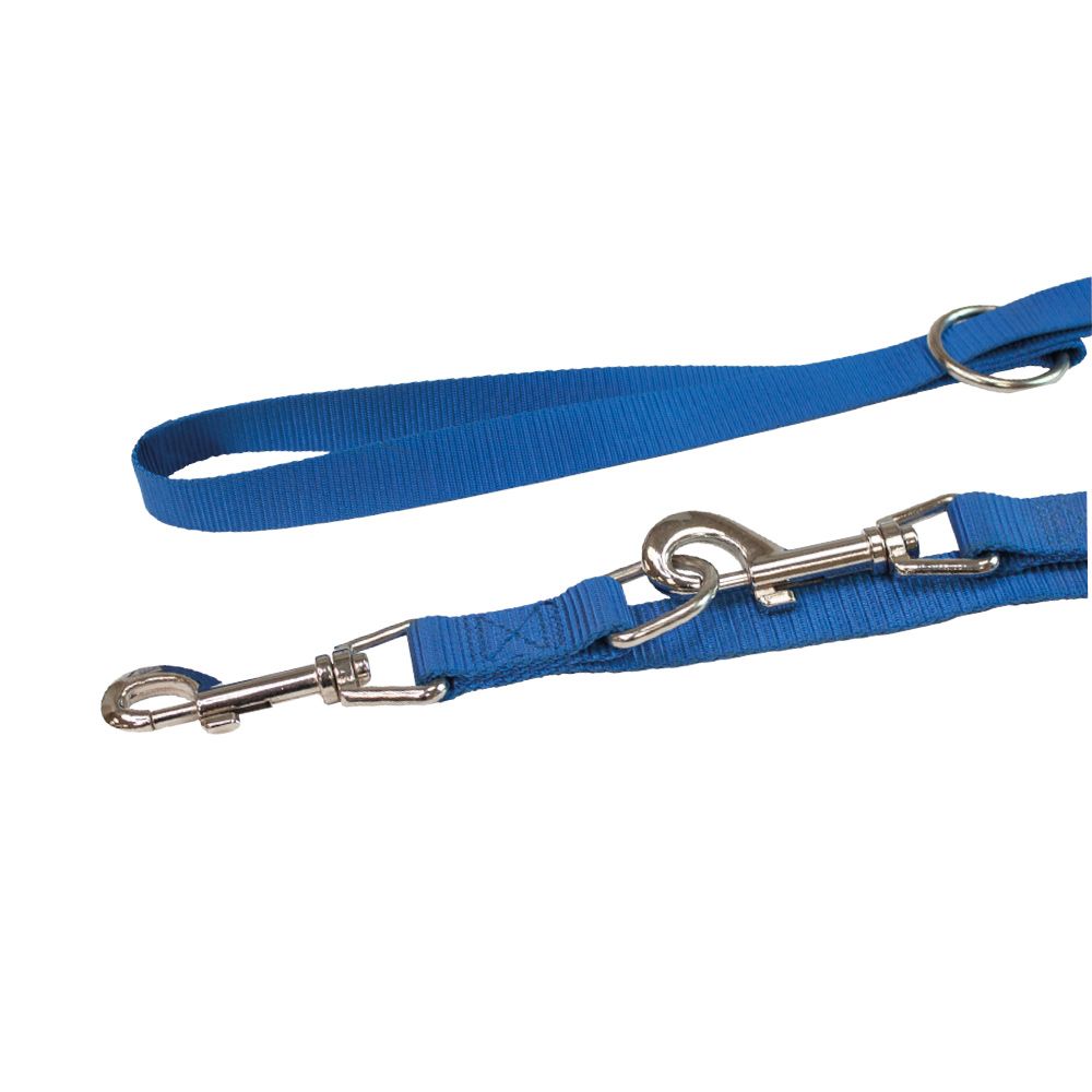 croci-laisse-nylon-dressage-chien-bleu-1-9x220-cm image 1
