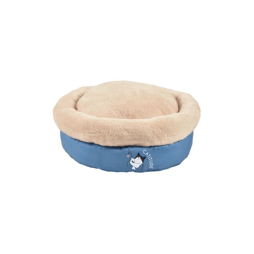croci-bobby-tea-party-nest-niche-ronde-chien-45-cm-orange image 3