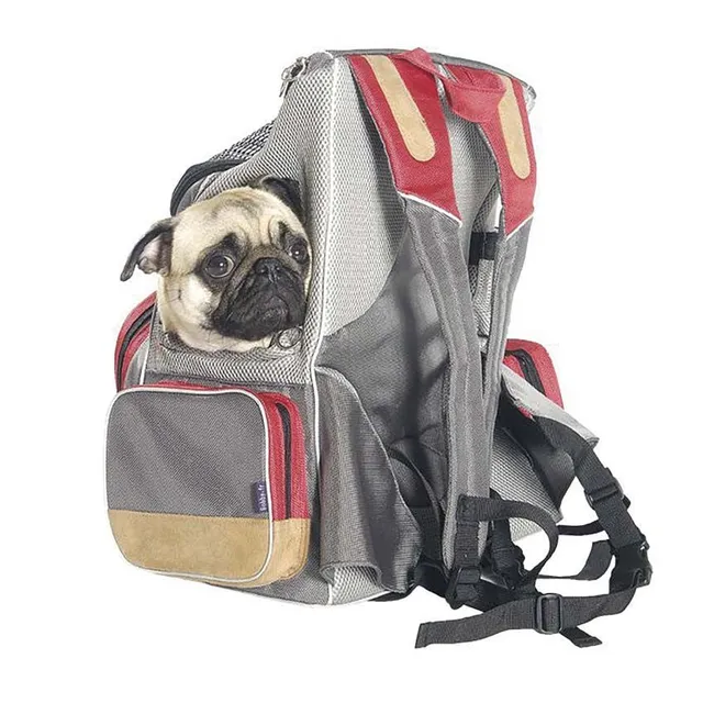 croci-dune-sac-dos-transport-chien-gris-8-kg-max image 1