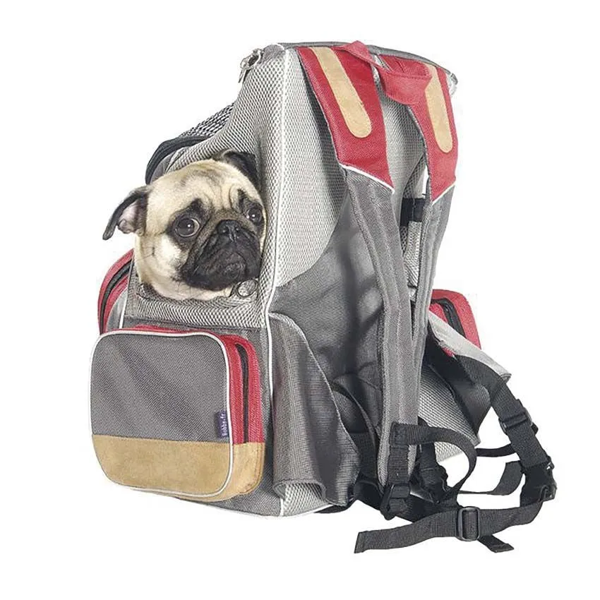 croci-dune-sac-dos-transport-chien-gris-8-kg-max image 1