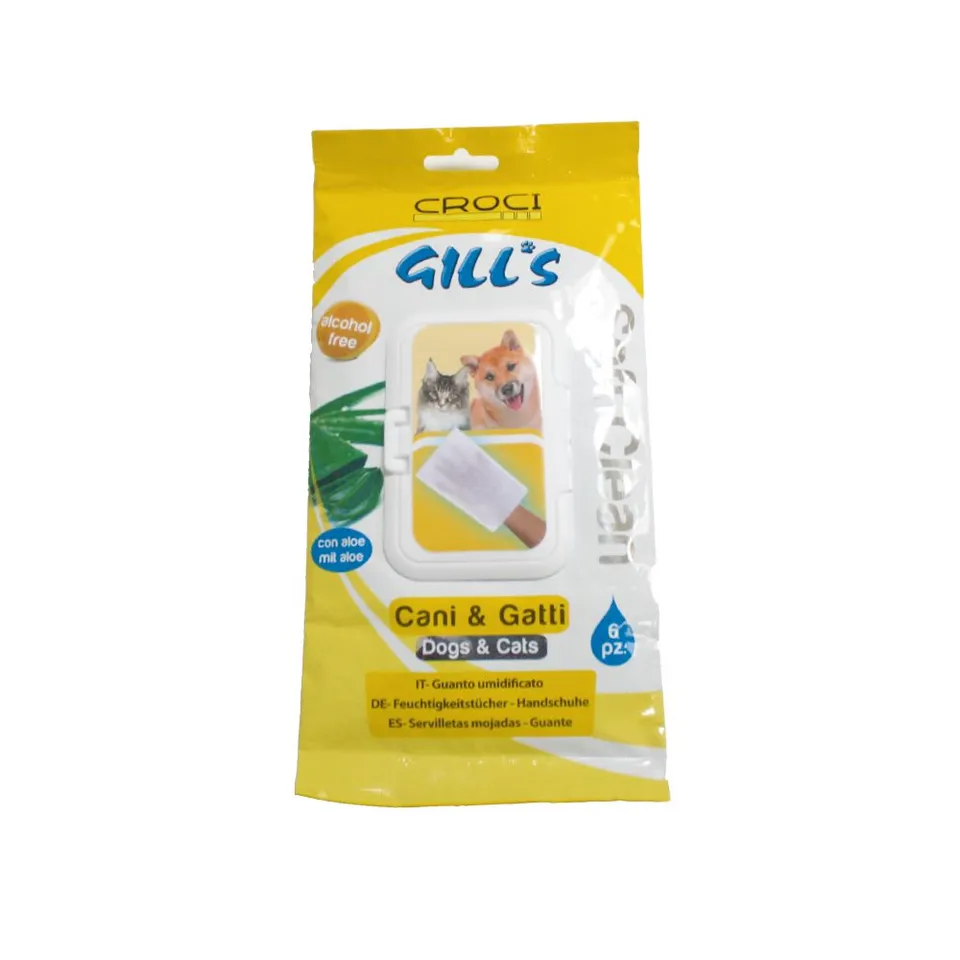 croci-gill-s-soft-clean-gant-nettoyant-chien-chat-sans-alcool image 1