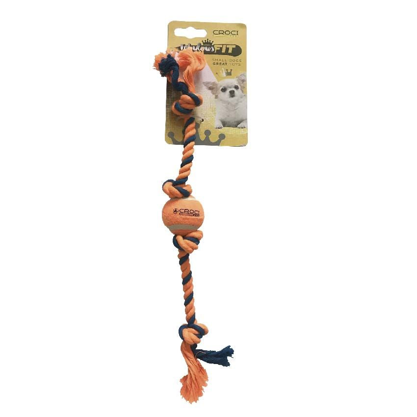 croci-cotonosso-corde-balle-chien-bleue-16-cm-coton image 4
