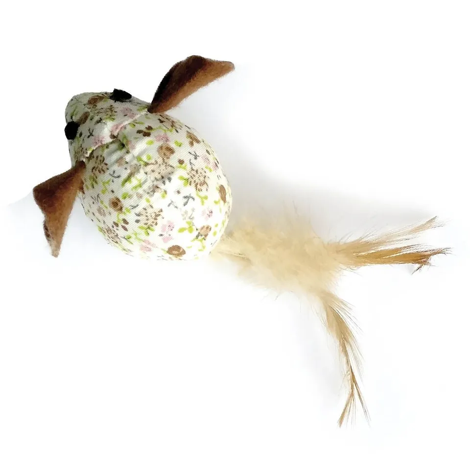 croci-mickey-souris-jouet-chat-plume-herbe-chat-7-cm image 1