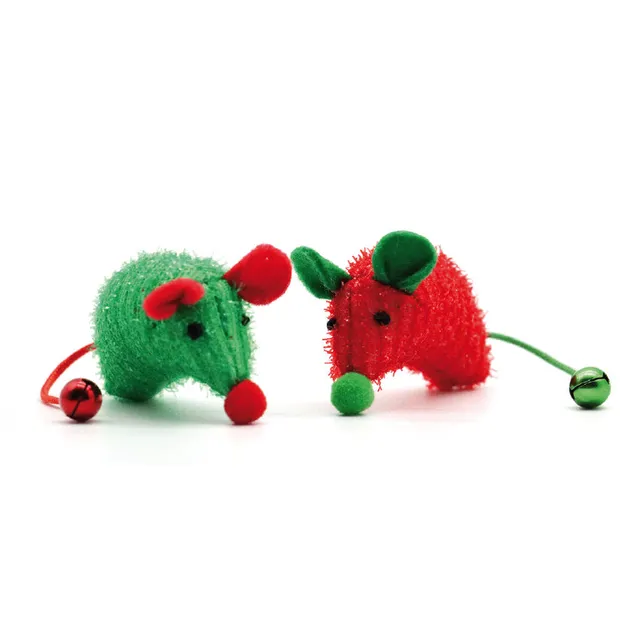 croci-xmas-mice-jouet-chat-souris-no-l-herbe-chat image 1