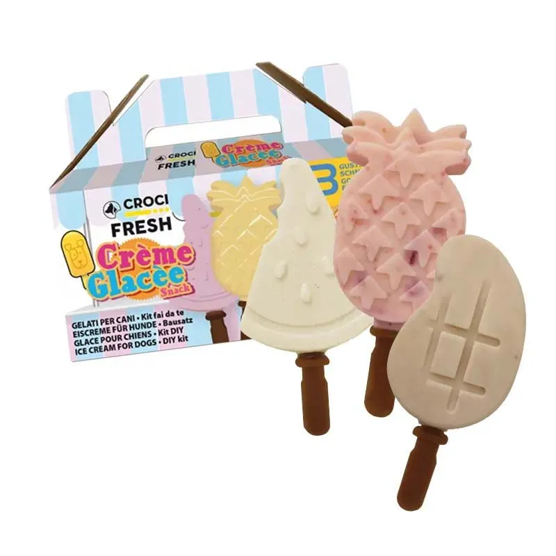 croci-kit-glace-chien-6-sachets-moules-fraise-lait image 1