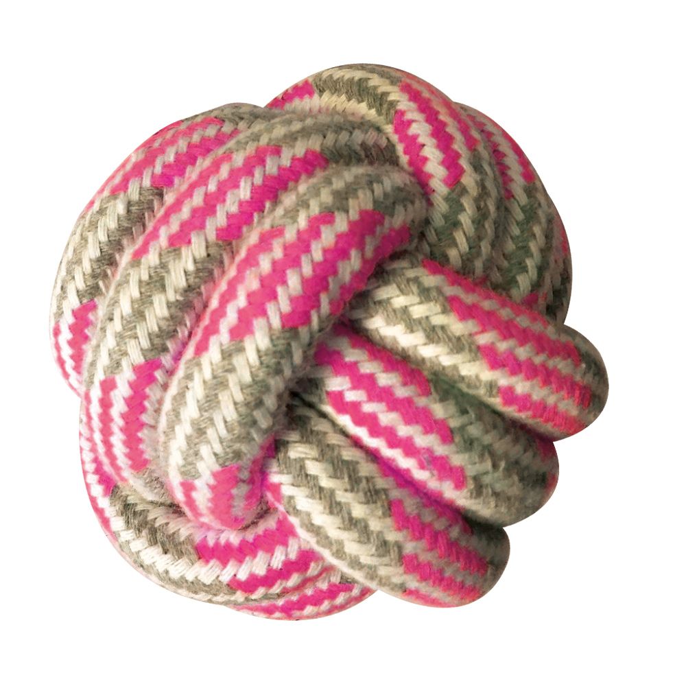 croci-pastel-balle-chien-corde-rose-18-cm image 2