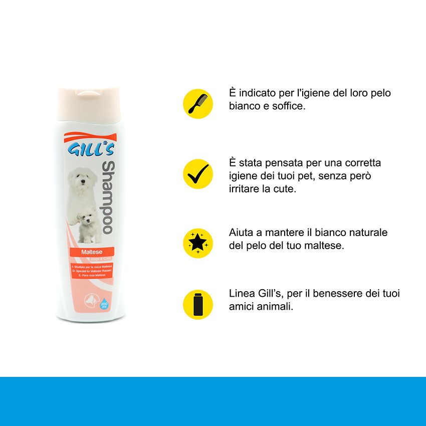 croci-gill-s-shampooing-chien-maltais-poils-blancs-200-ml image 2