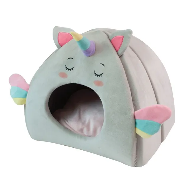 croci-fluffy-unicorn-house-lit-peluche-chat-licorne image 1