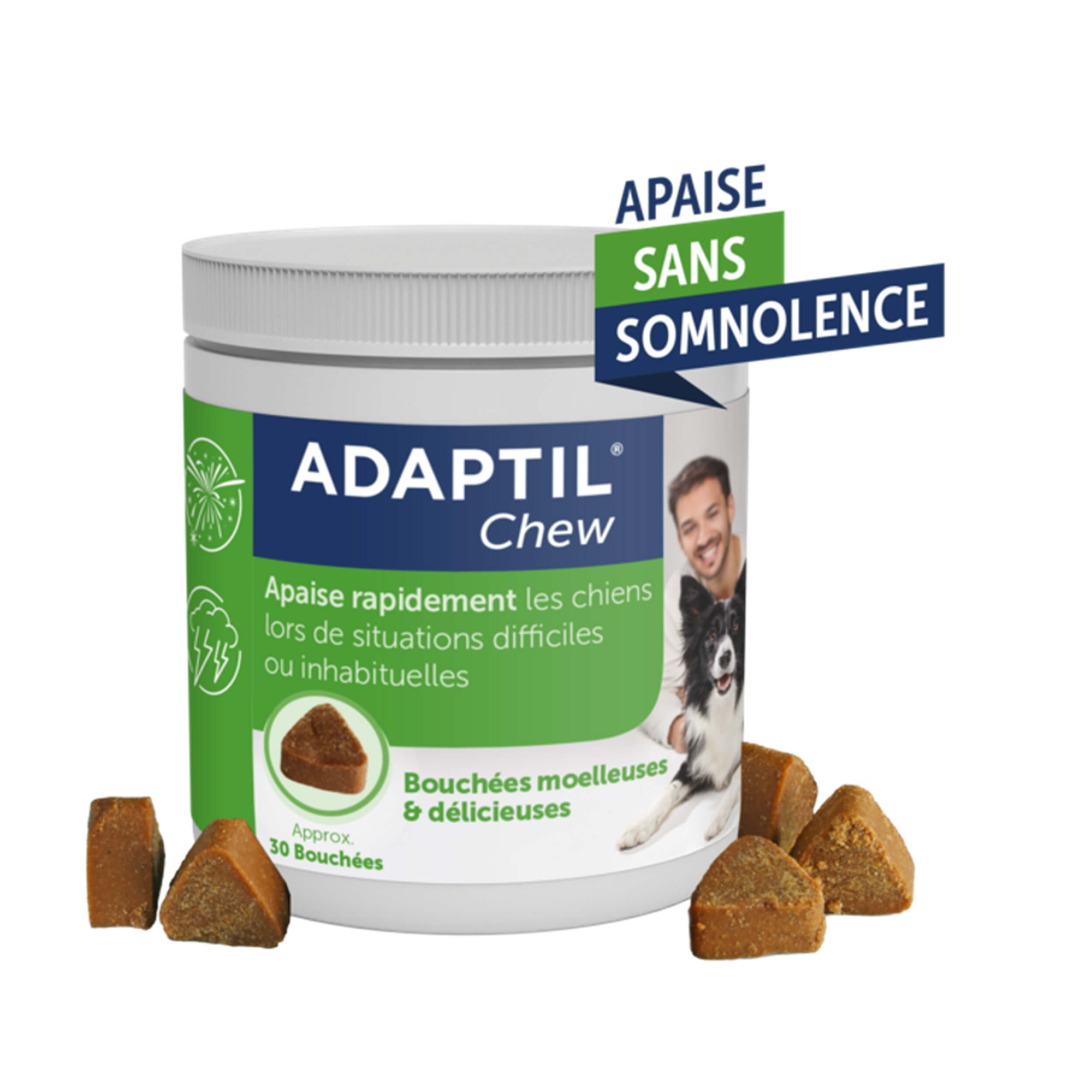 adaptil-chew-bouch-es-anti-stress-chien-30-friandises image 2