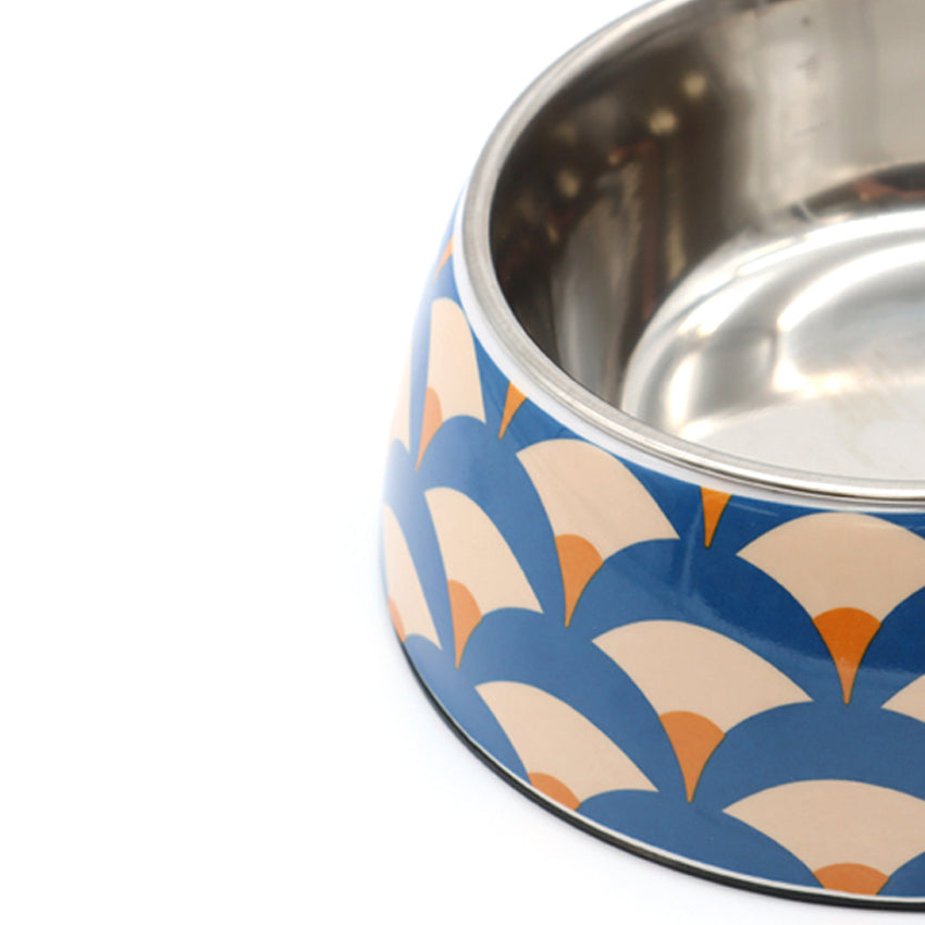 croci-bobby-geisha-gamelle-inox-chien-chat-bleue-450-ml image 5