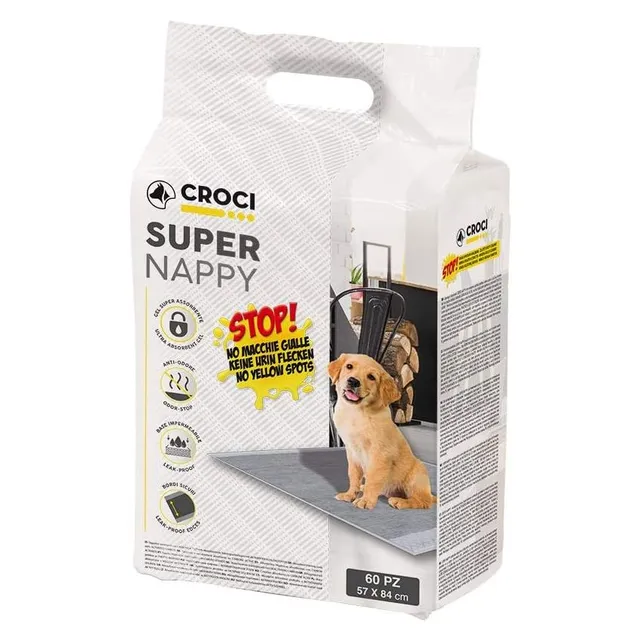 croci-super-nappy-tapis-chien-57x54-cm-30-pi-ces image 1