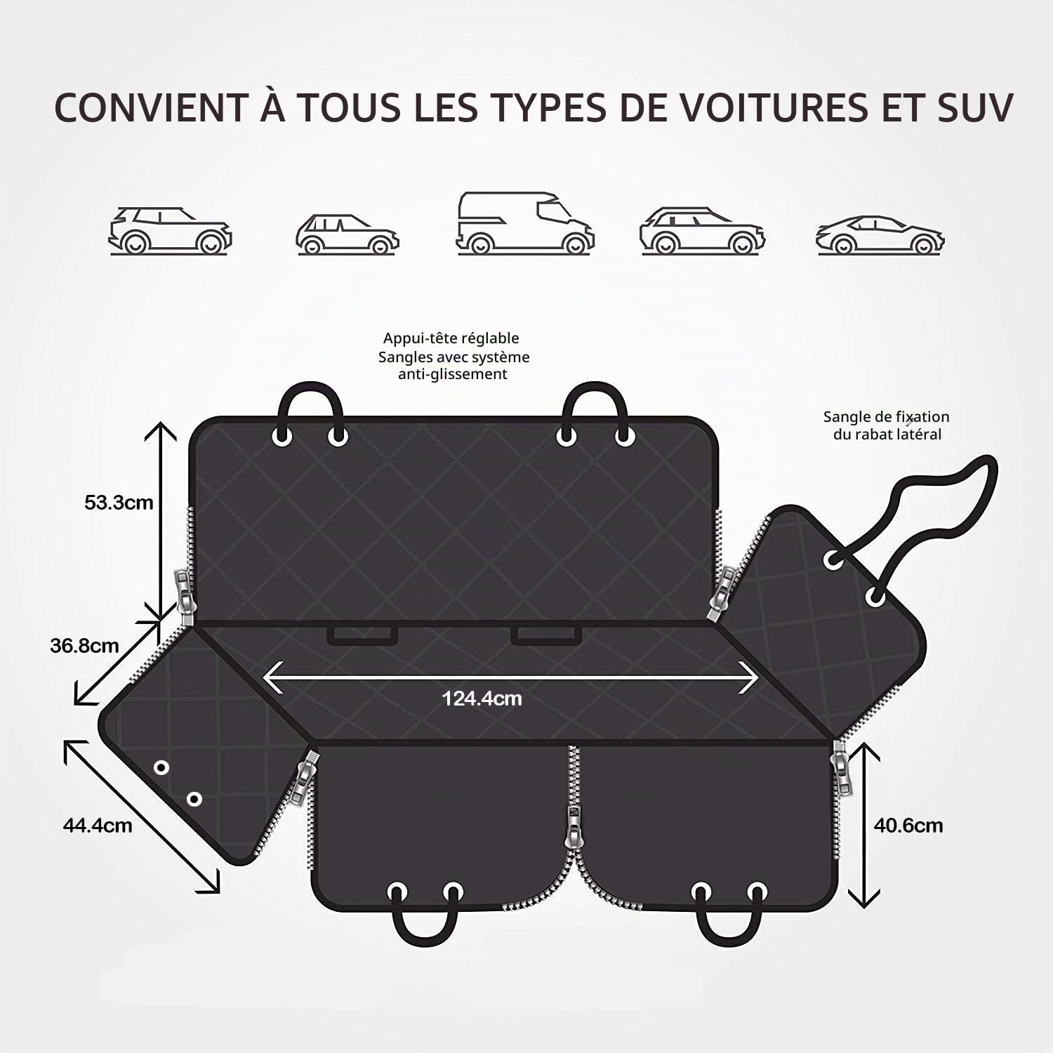 bingopaw-pet-stroller-housse-voiture-chien-124x138cm image 2