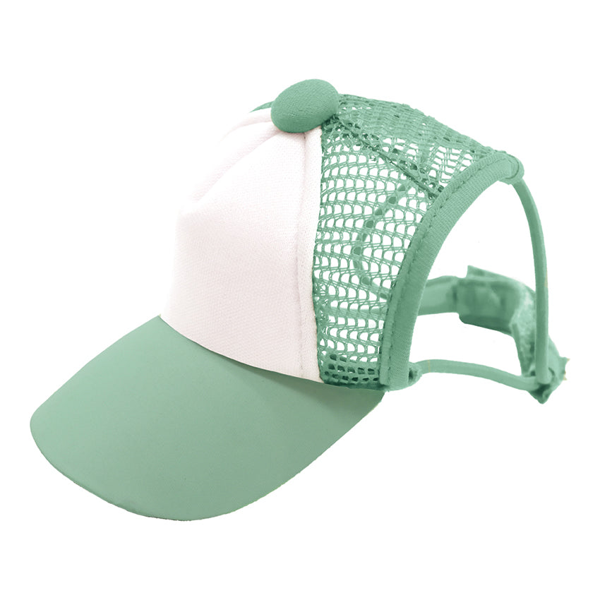 croci-casquette-baseball-chien-rose-34-40-cm-protection-soleil image 4