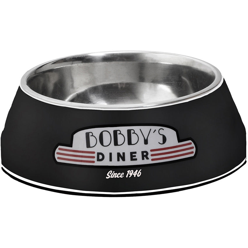 croci-bobby-diner-gamelle-chien-chat-inox-rouge-450-ml image 2