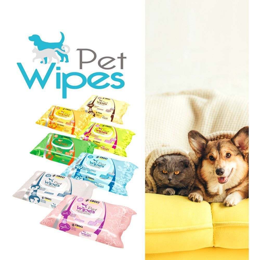 croci-gill-s-lingettes-chien-chat-talc-x40-douces image 1