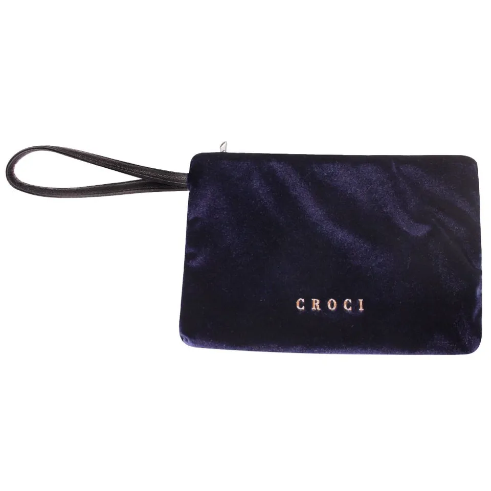 velor-pochette-promenade-chien-velours-noir-chic image 1