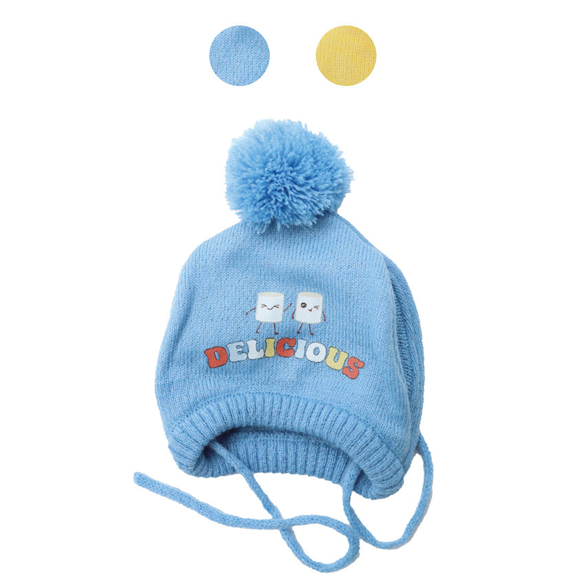 croci-delicious-bonnet-chien-pompon-bleu-taille-s image 1