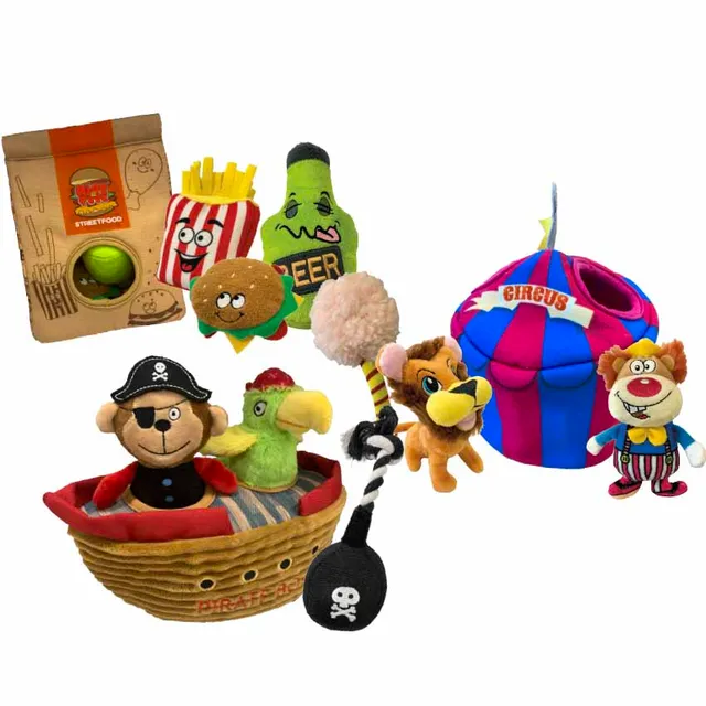 croci-hide-seek-peluche-chien-interactive-pirate-25x12x13 image 1