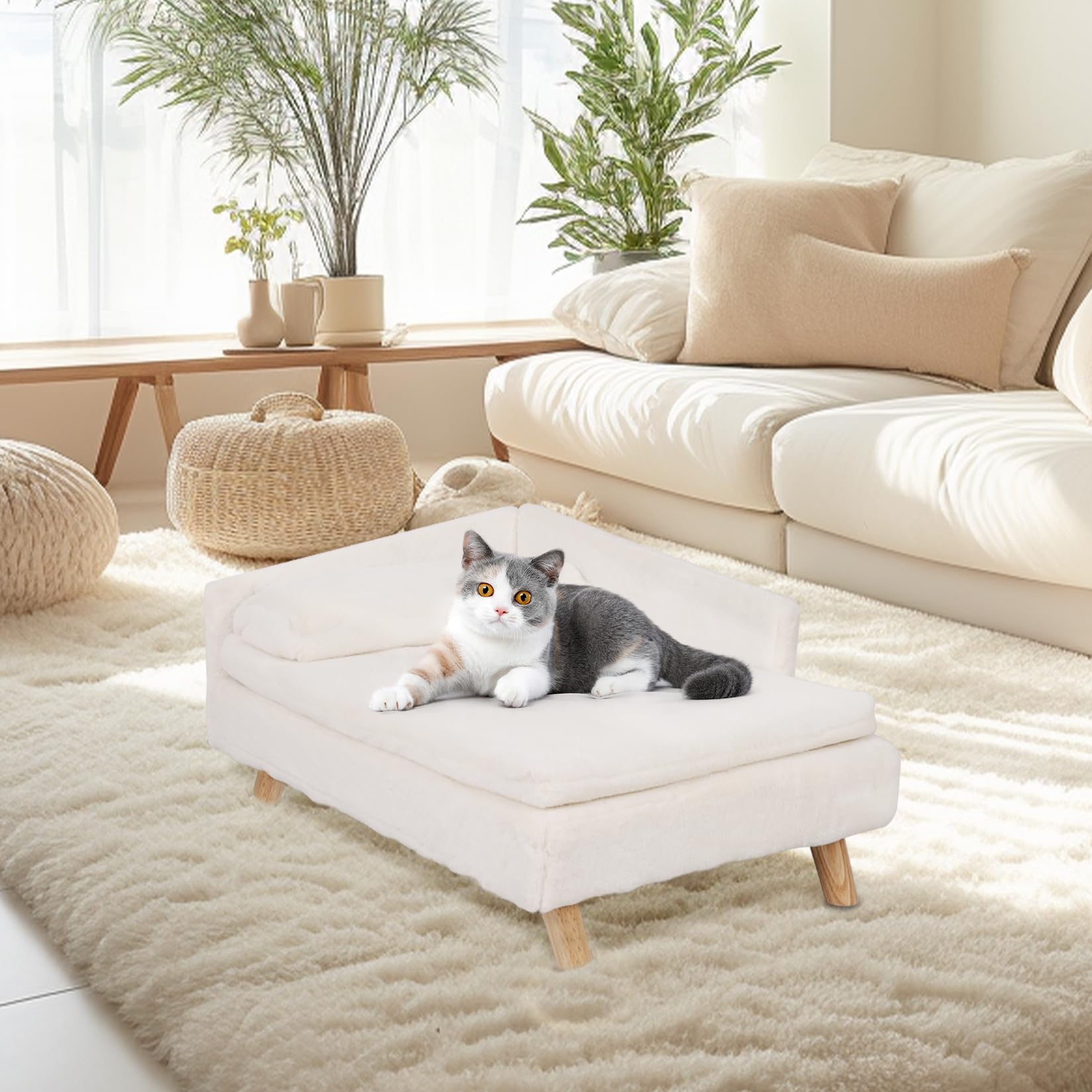 bingopaw-pet-sofa-canap-chien-sur-lev-70-5cm-gris image 3