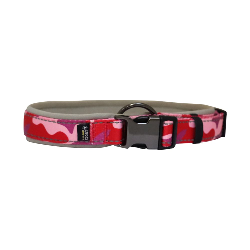 croci-hiking-collier-chien-nylon-army-40-50-cm-rembourr image 3