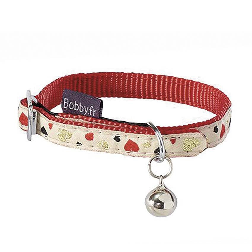 croci-bobby-lovely-collier-chat-nylon-c-urs-noir-30-cm image 3