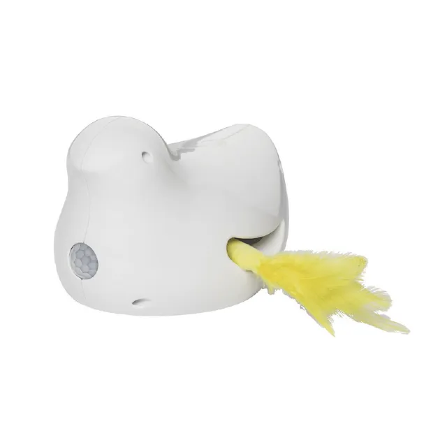 croci-peek-a-bird-jeu-chat-automatique-plume image 1