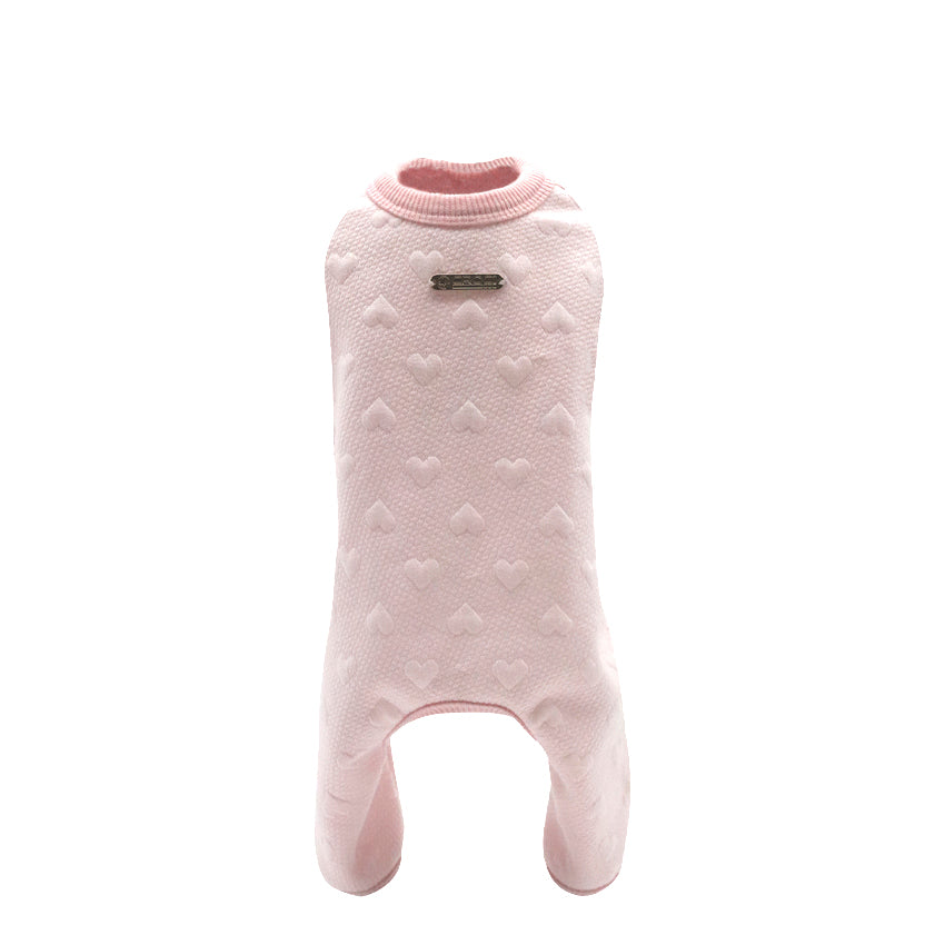 croci-cuddles-combinaison-chien-c-urs-rose-30-cm image 2